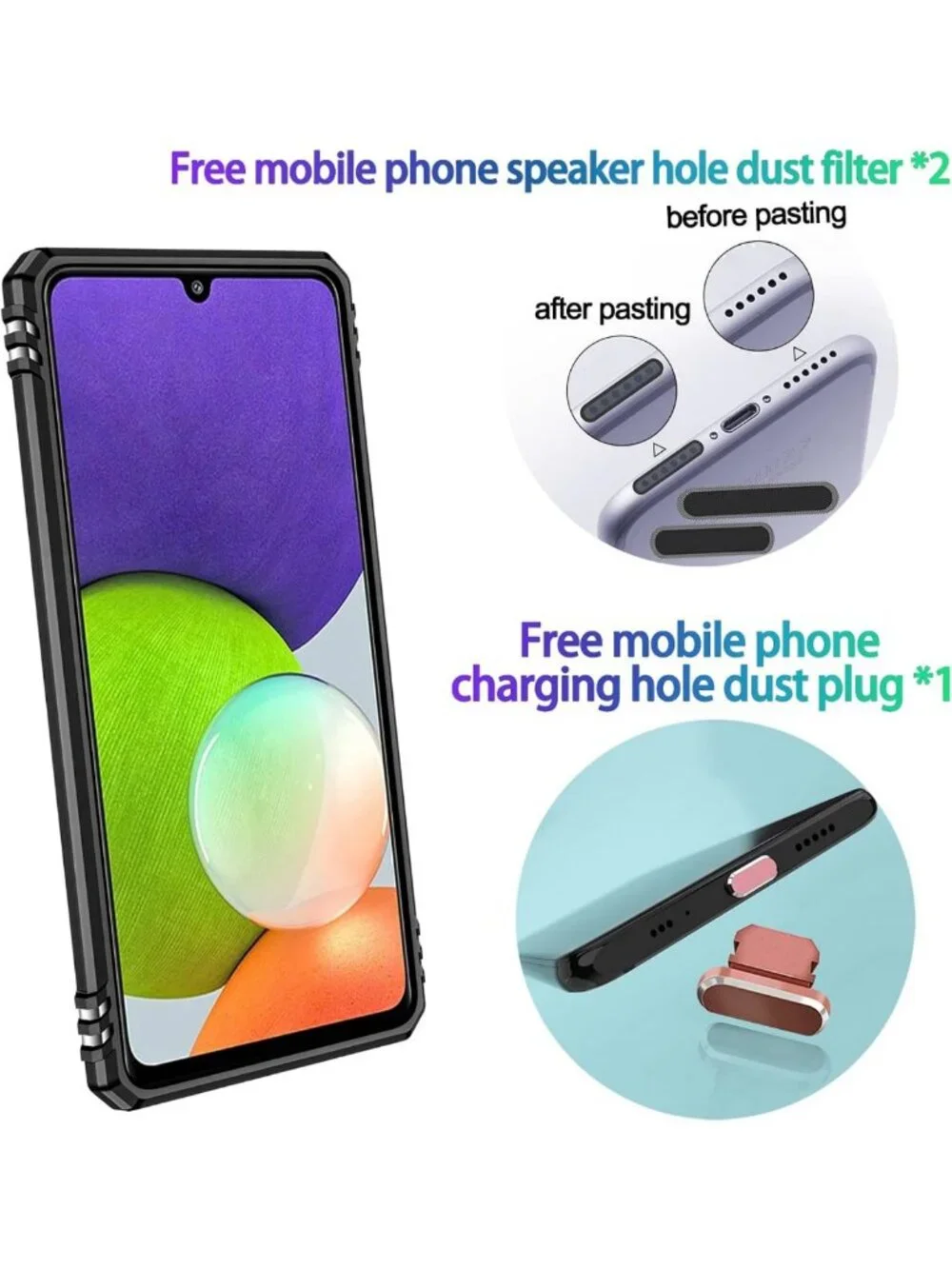 Heavy Duty iPhone Xs Max Case - Military Grade Dual Layer, Rubber Bumper, 360°